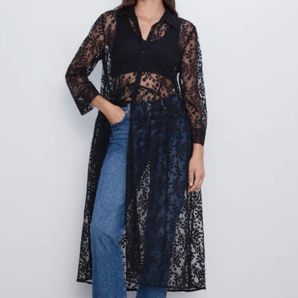 Zara see thru camisole dress